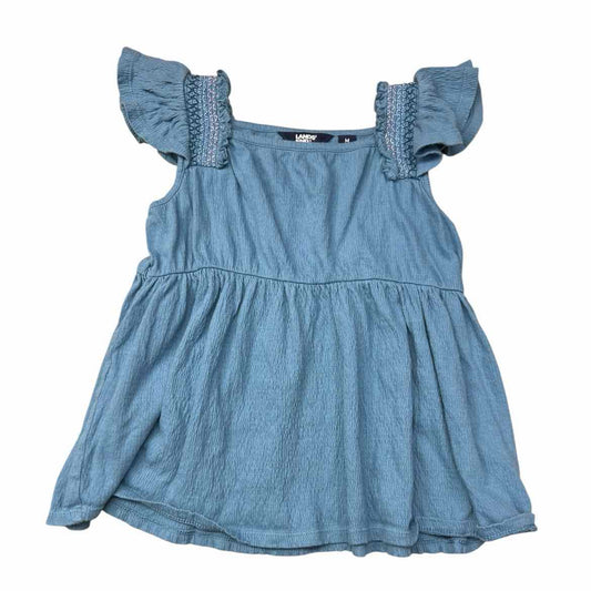 Lands End Blue Youth Size 8 SSTop