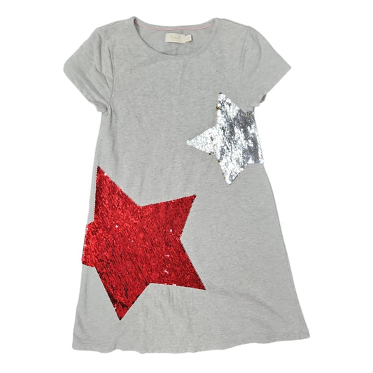 Boden (A) Grey Youth Size 7-8 Girl's CasualDress