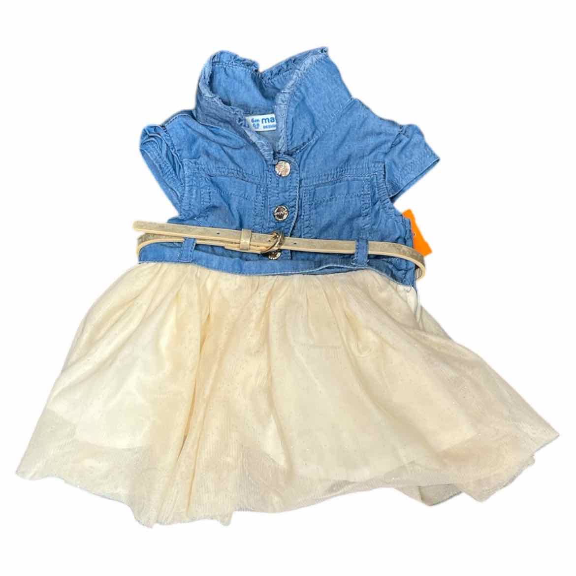Mayoral (B) Blue Infant Size 6 MO Girl's CasualDress