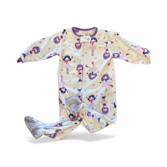 Just One You (D) White Print Infant Size 18 MO 1PCSleepwear