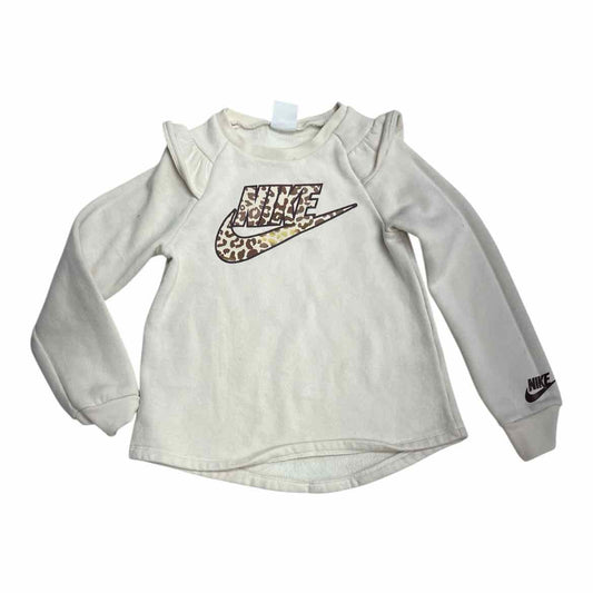 Nike (B) Cream Youth Size 6X Girl's Sweatshirt