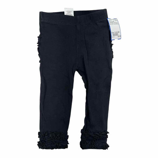Ruffle Butts and Rugg (B) Black Infant Size 12-24 MO Girl's BasicLeggings