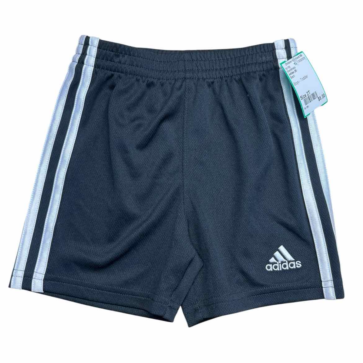 Adidas (B) Black Toddler Size 2T Boy's ShortAthletic