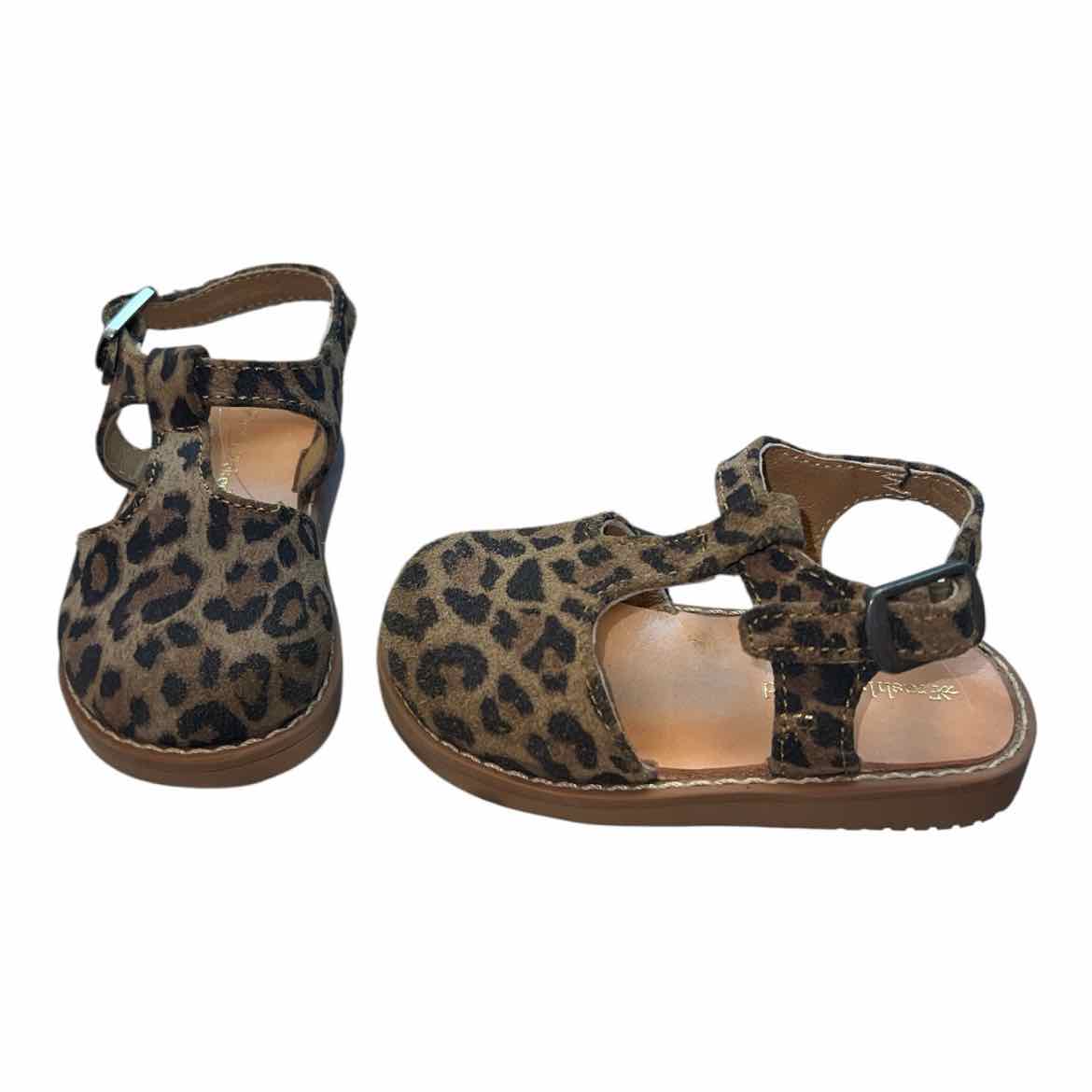 Freshly Picked (AA) Brown Print Toddler Shoe Size 5 (Toddler) SandalsBetter