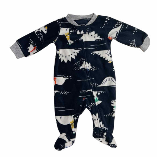 Carters (C) Navy Infant Size NB Boy's 1PCSleepwear
