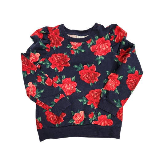 Janie and Jack (A) Navy Print Youth Size 6 Sweatshirt