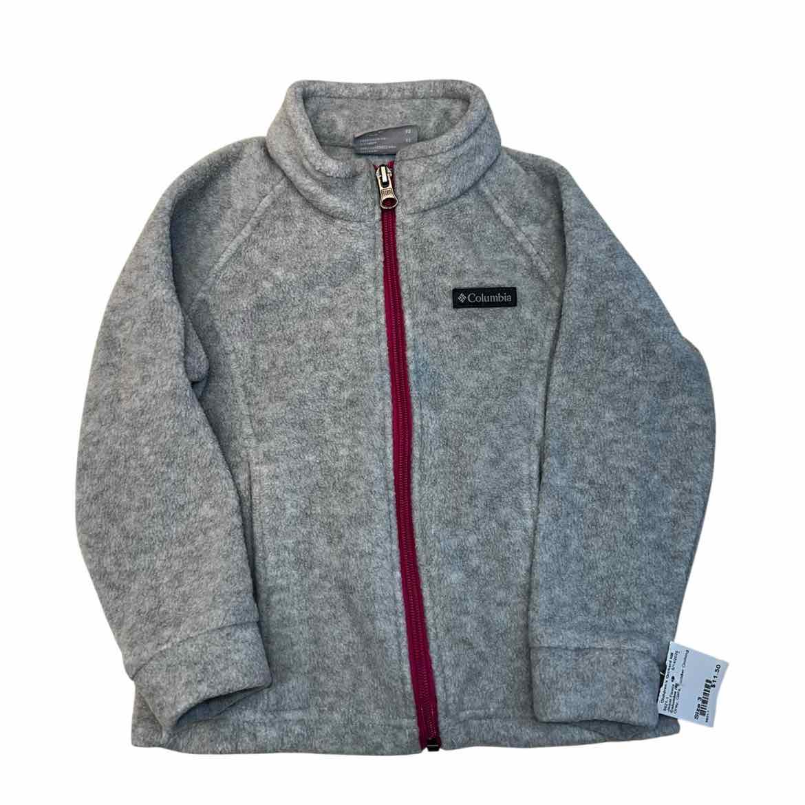 Columbia (B) Grey Toddler Size 3 Girl's Jacket Fleece