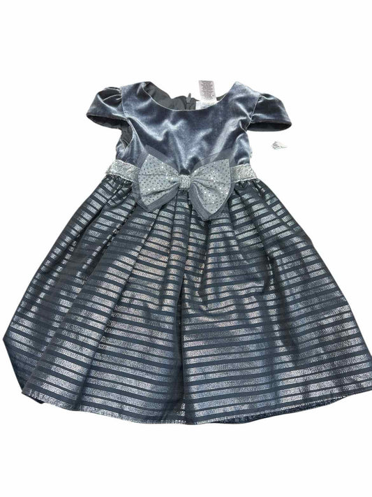 Sweet Heart Rose (C) Grey Toddler Size 2T PartyDress