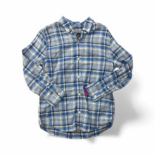 Vineyard Vines (A) Blue Youth Size 7 ButtondownLS