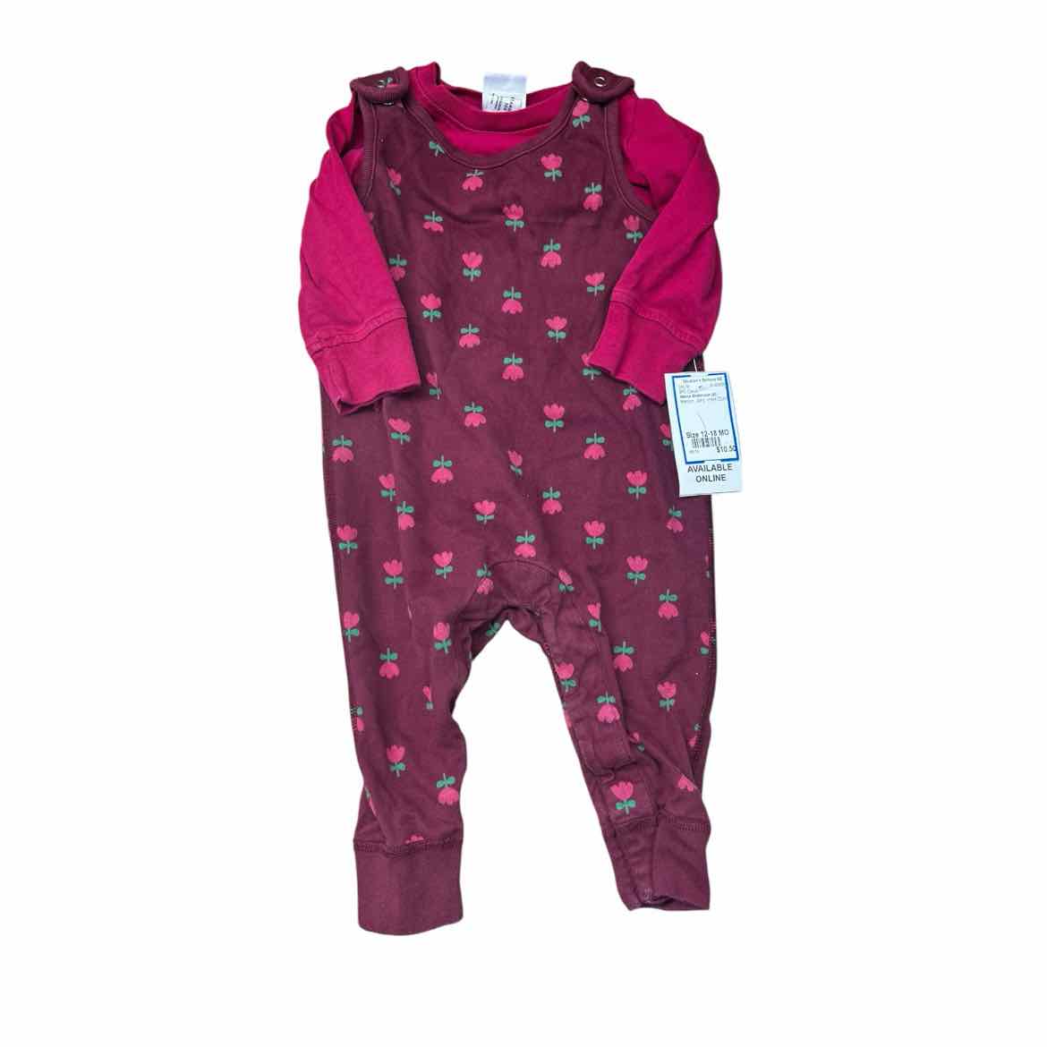 Hanna Andersson (A) Maroon Infant Size 12-18 MO Girl's 2PC Casual