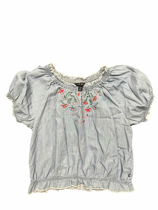 Lucky Brand (B) Blue Youth Size 12-14 Girl's SSTop