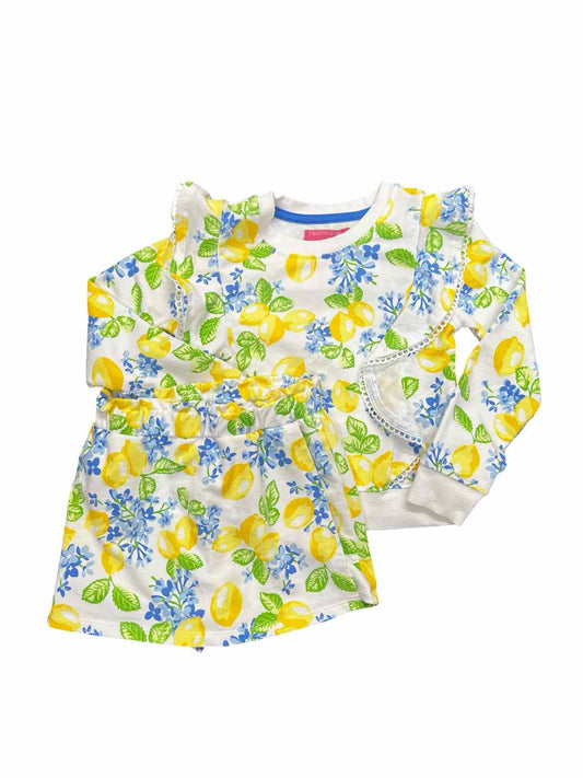 Isaac Mizrahi (C) White Print Toddler Size 5-6 Girl's 2PCCasual