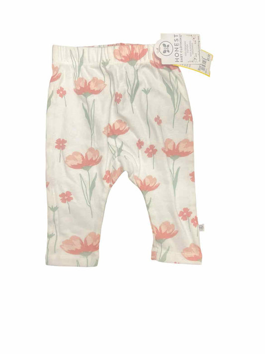 Honest baby (C ) White Print Infant Size 0-3 MO Girl's BasicLeggings