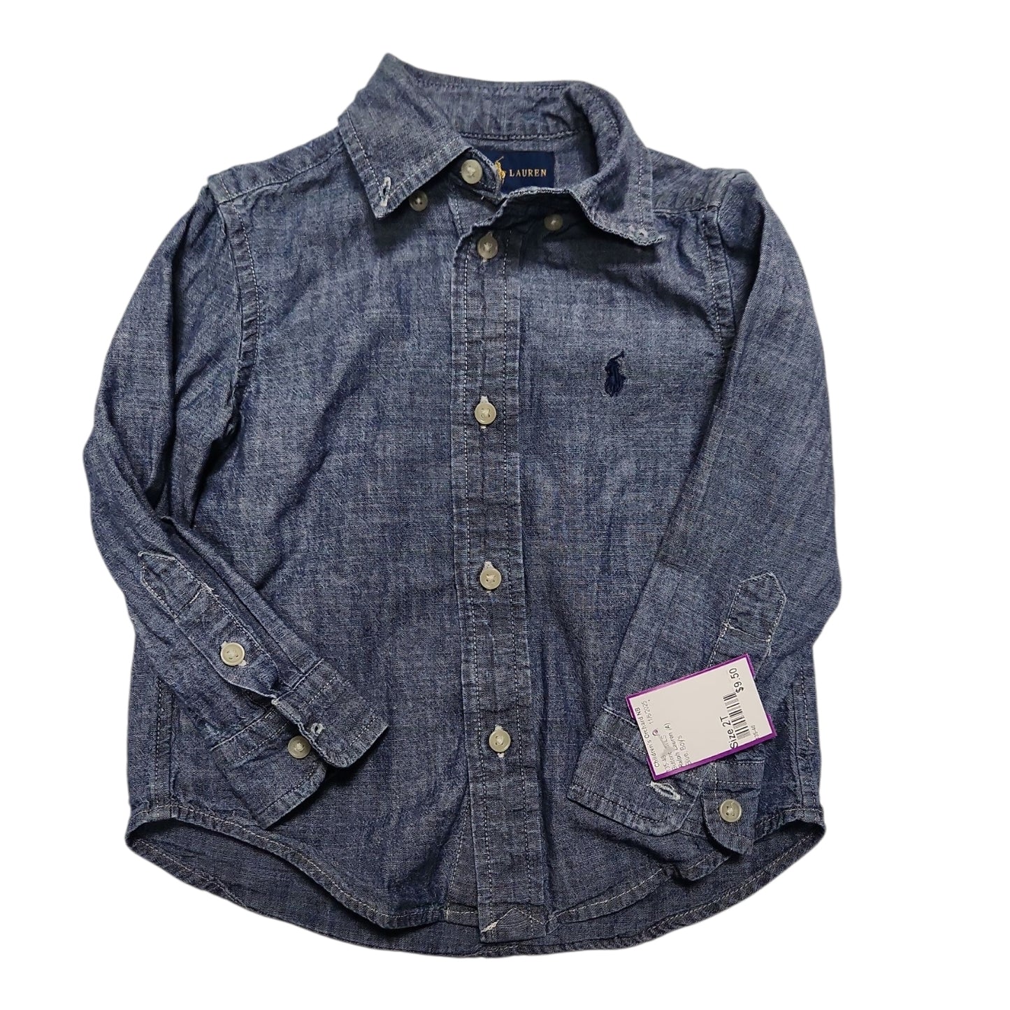 Ralph Lauren (A) Blue Toddler Size 2T ButtondownLS