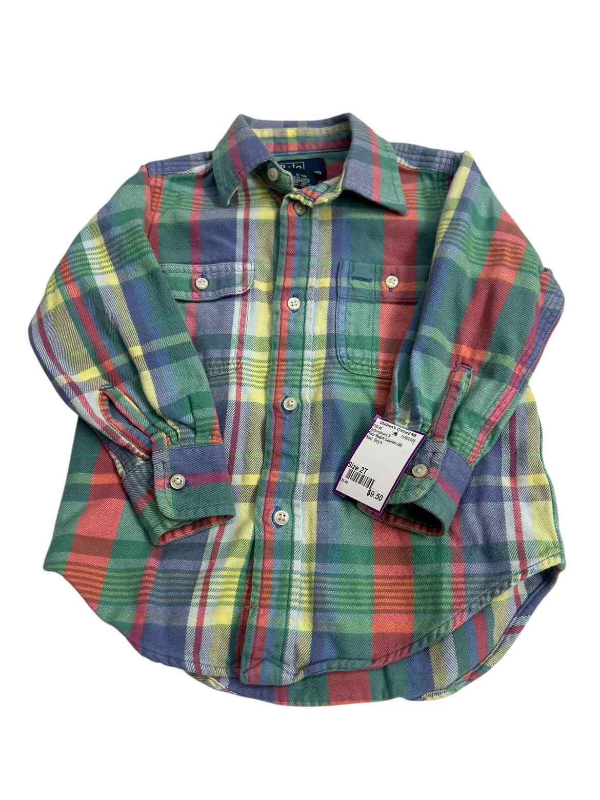 Polo Ralph Lauren (A) Plaid Toddler Size 2T ButtondownLS