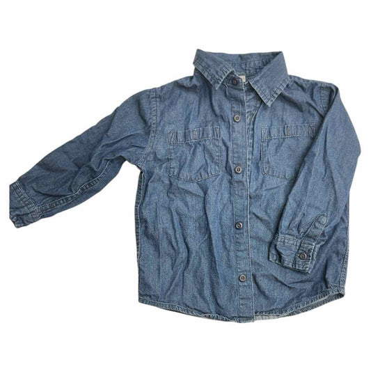 Gymboree (C) Blue Toddler Size 3T ButtondownLS