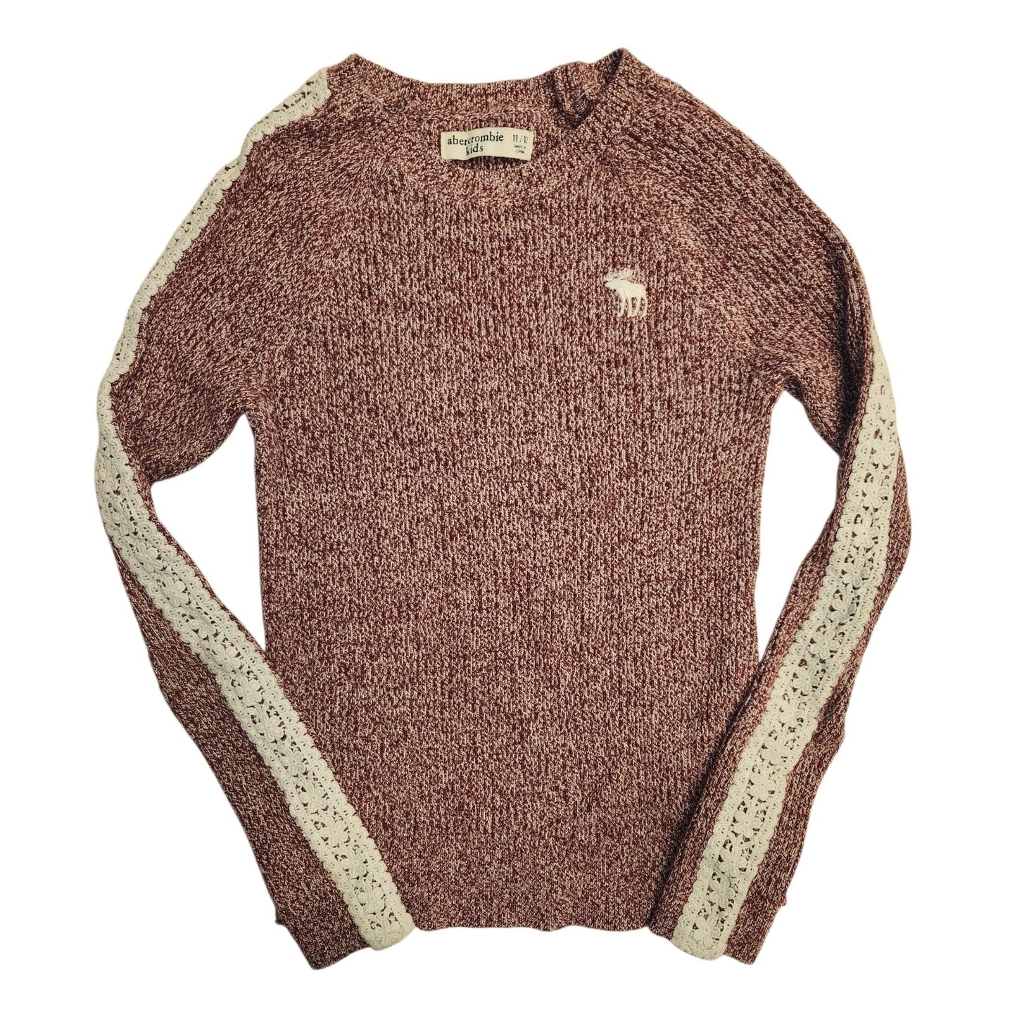 Abercrombie (B) Maroon Youth Size 11-12 Girl's SweaterLight