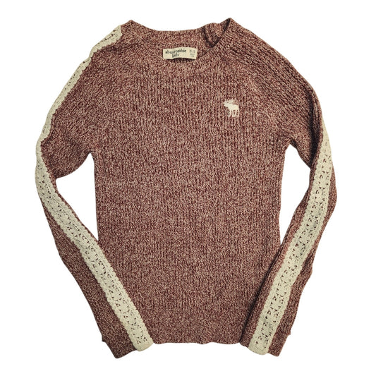 Abercrombie (B) Maroon Youth Size 11-12 Girl's SweaterLight