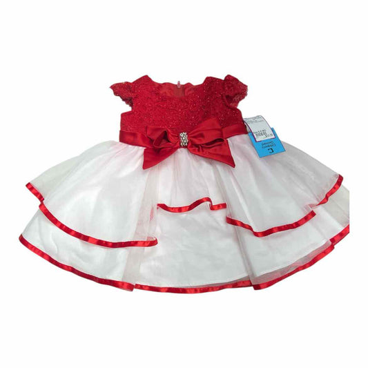Rare Editions (B) Red Infant Size 6-9 MO PartyDress