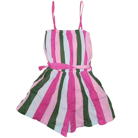 Janie and Jack (A) Pink Youth Size 12 Girl's CasualRomper