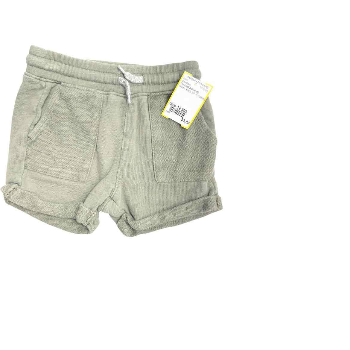 OshKosh BGosh (B) Green Infant Size 12 MO Boy's ShortBasic