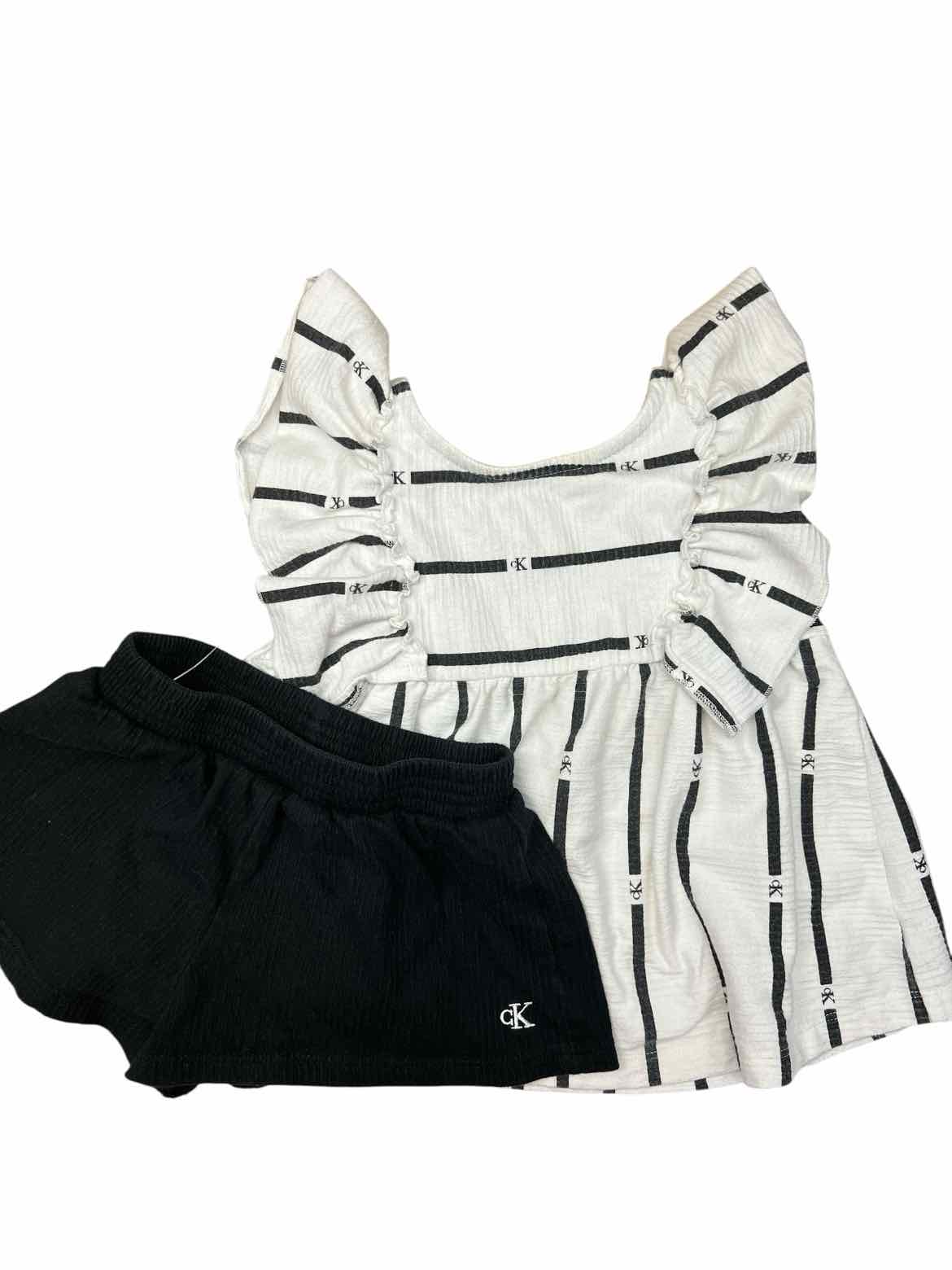 Calvin Klein (B) White Toddler Size 3T Girl's 2PCCasual