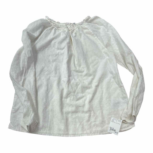 Gap (B) White Youth Size 14 Girl's LSTop