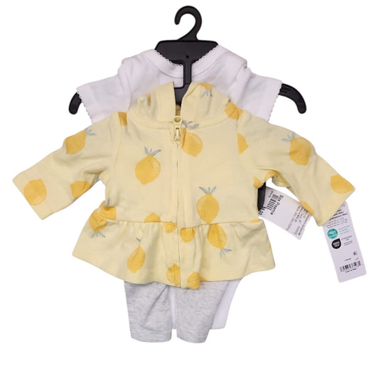 Child of Mine (D) Yellow Infant Size Preemie Girl's 3PC Casual