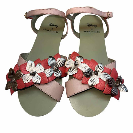 Janie and Jack (A) Coral Youth Shoe Size 13 (Youth) Girl's SandalsBetter