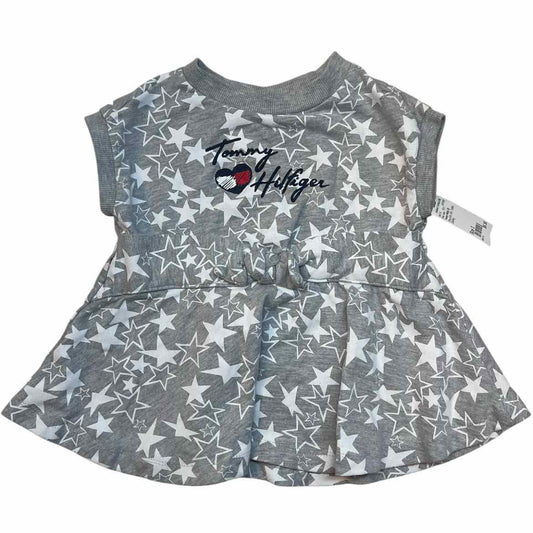 Tommy Hilfiger (B) Grey print Toddler Size 3 Girl's SSTop