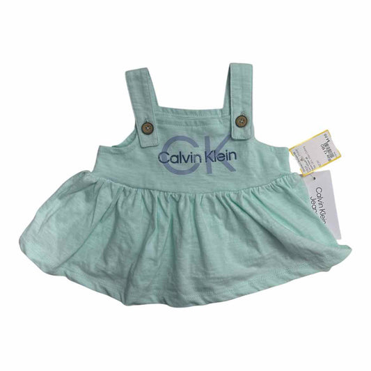 Calvin Klein (B) Teal Infant Size 12 MO Girl's TankTopBasic