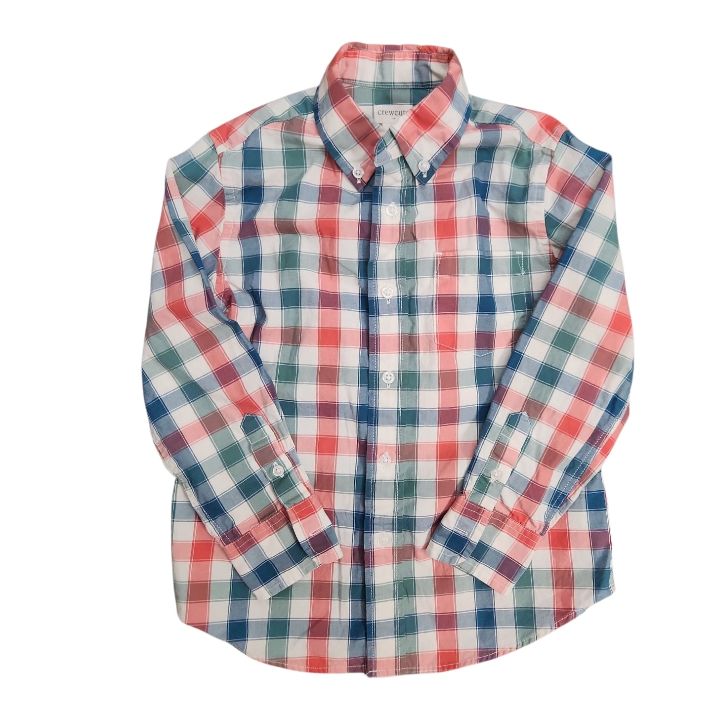 Crewcuts (B) Red Toddler Size 4-5 ButtondownLS