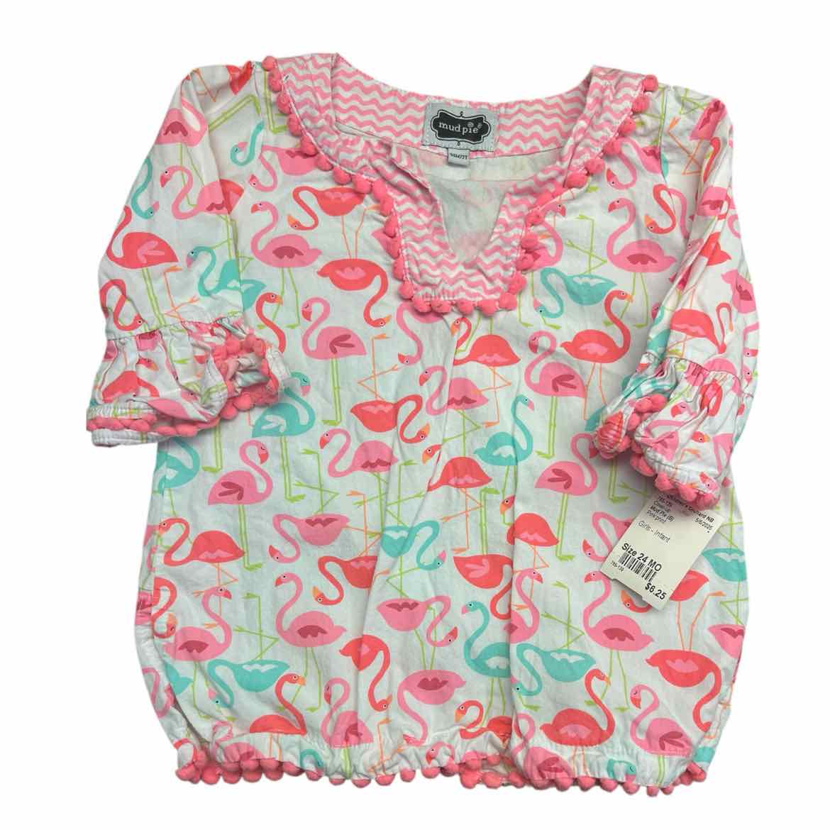 Mud Pie (B) Pink print Infant Size 24 MO Cover-up