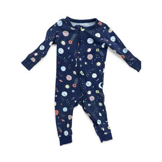 Old Navy (C) Navy Print Infant Size 12-18 MO 1PCSleepwear