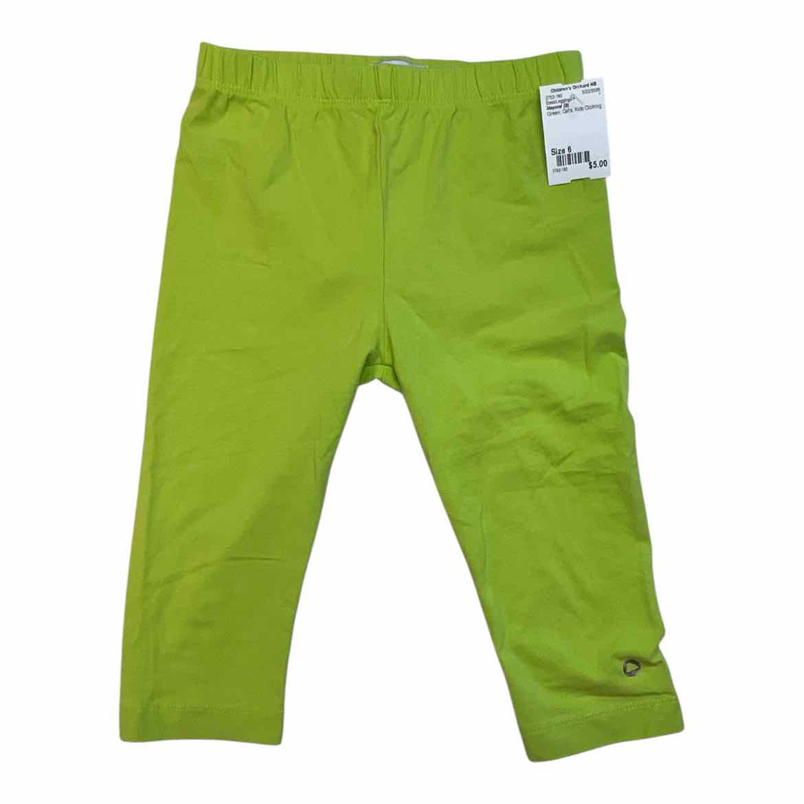 Mayoral (B) Green Youth Size 6 Girl's BasicLeggings