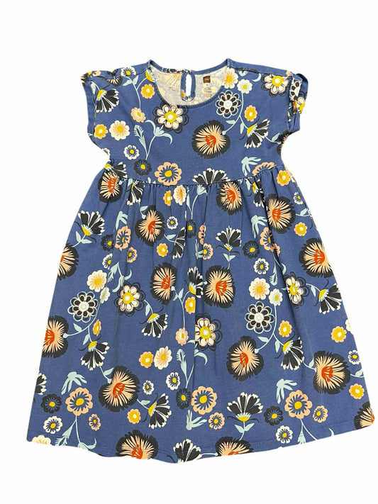 Tea Collection (A) Blue Print Youth Size 8 Girl's CasualDress