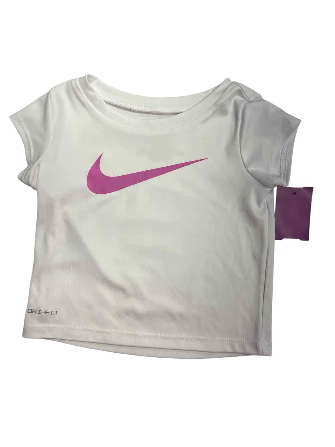 Nike (B) White Infant Size 18 MO Girl's AthleticTopSS