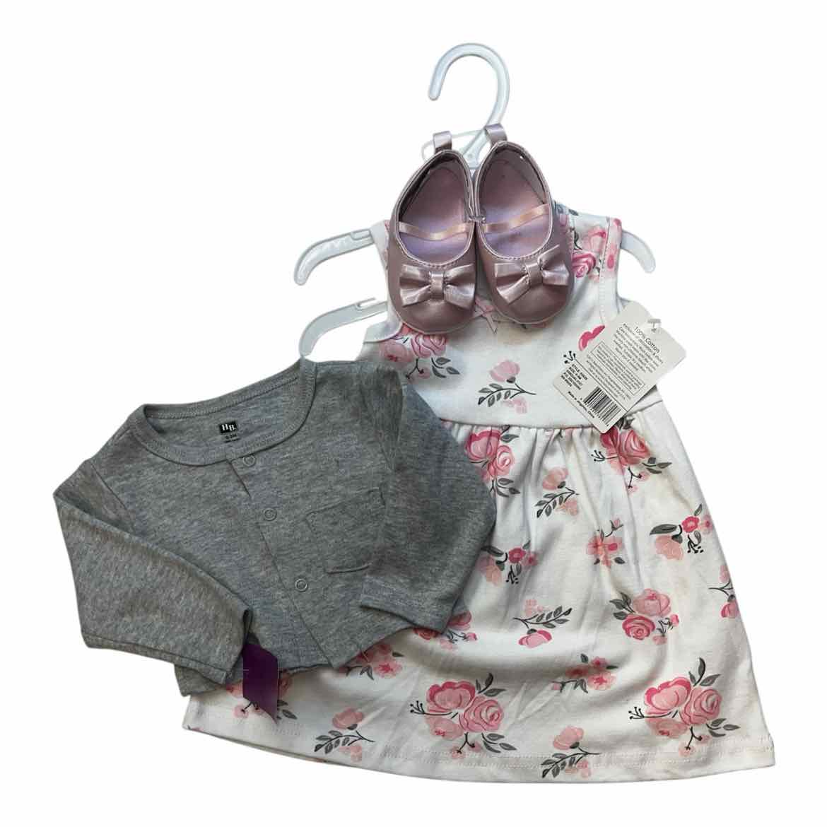 Hudson (B) Floral Infant Size 0-3 MO Girl's 3PC Dressy