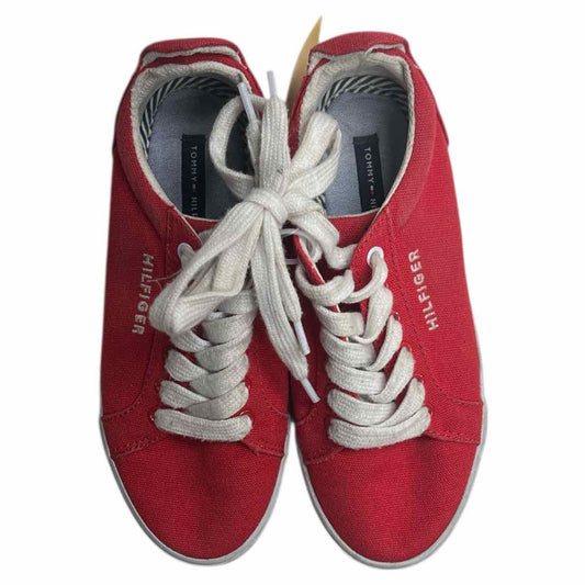 Tommy Hilfiger (B) Red Youth Shoe Size 2 (Youth) Boy's Dress Shoes