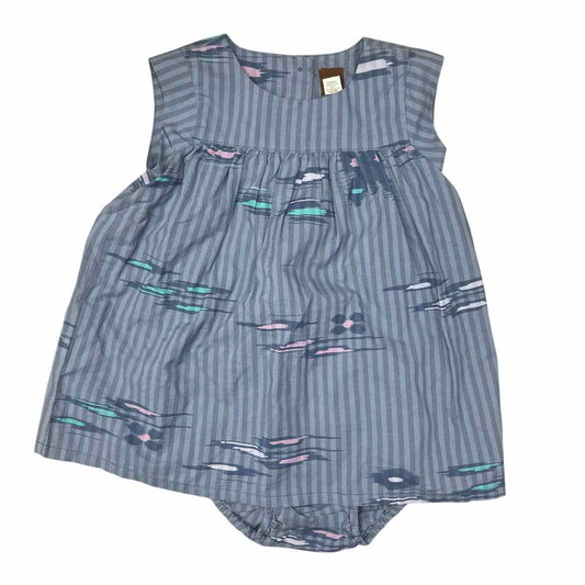 Tea Collection (A) Blue Infant Size 9-12 MO Girl's 2PC Casual