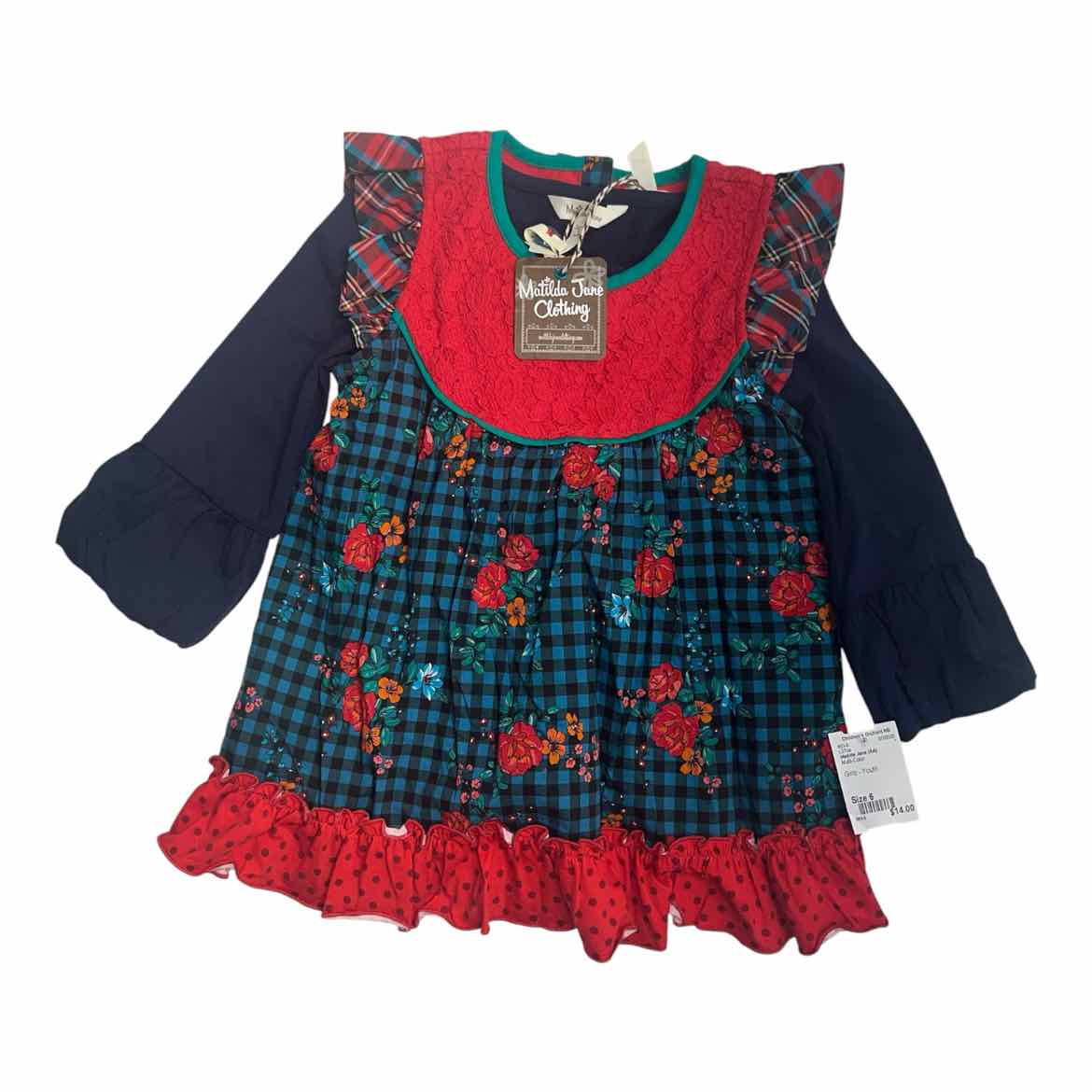 Matilda Jane (AA) Multi-Color Youth Size 6 LSTop