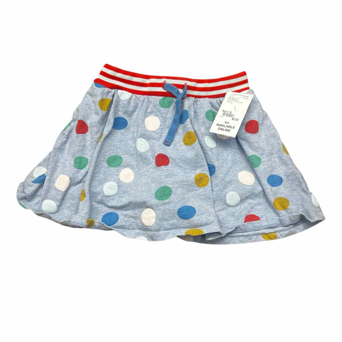 Mini Boden (A) Blue Print Youth Size 7-8 Girl's SkirtCasual