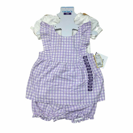 Carters (C) Purple Infant Size 24 MO Girl's 3PC Casual