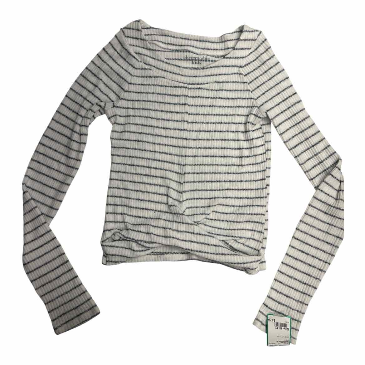 Abercrombie (B) Stripe Youth Size 10-12 LSTopBasic