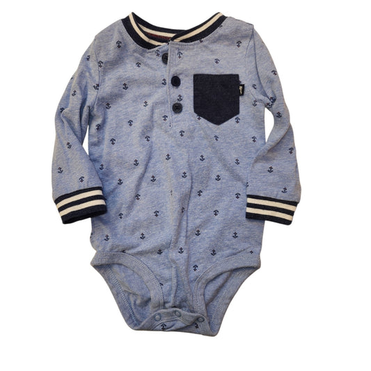 OshKosh BGosh (B) Blue Infant Size 9 MO Boy's LSTopBasic