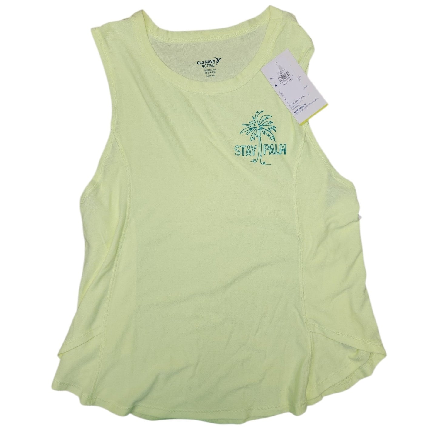 Old Navy (C) Neon Yellow Youth Size 14-16 Girl's TankTop
