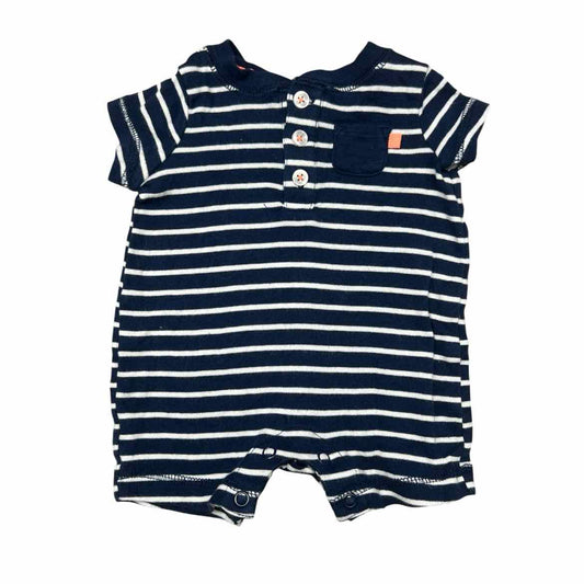 Carters (C) Navy Infant Size NB Boy's CasualRomper