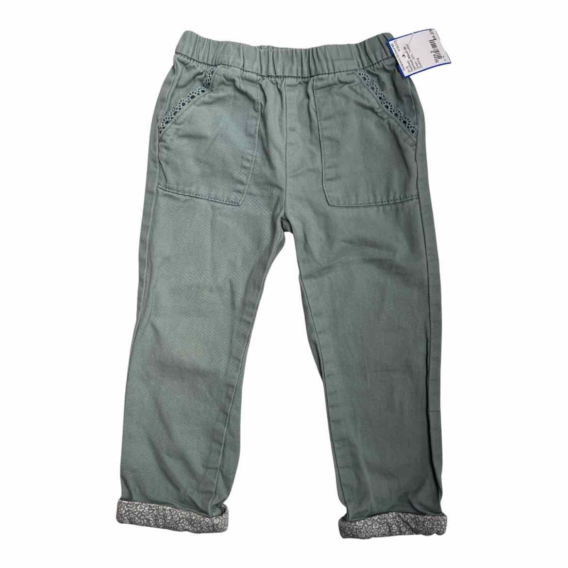 OshKosh BGosh (B) Green Toddler Size 2 Girl's PantBasic