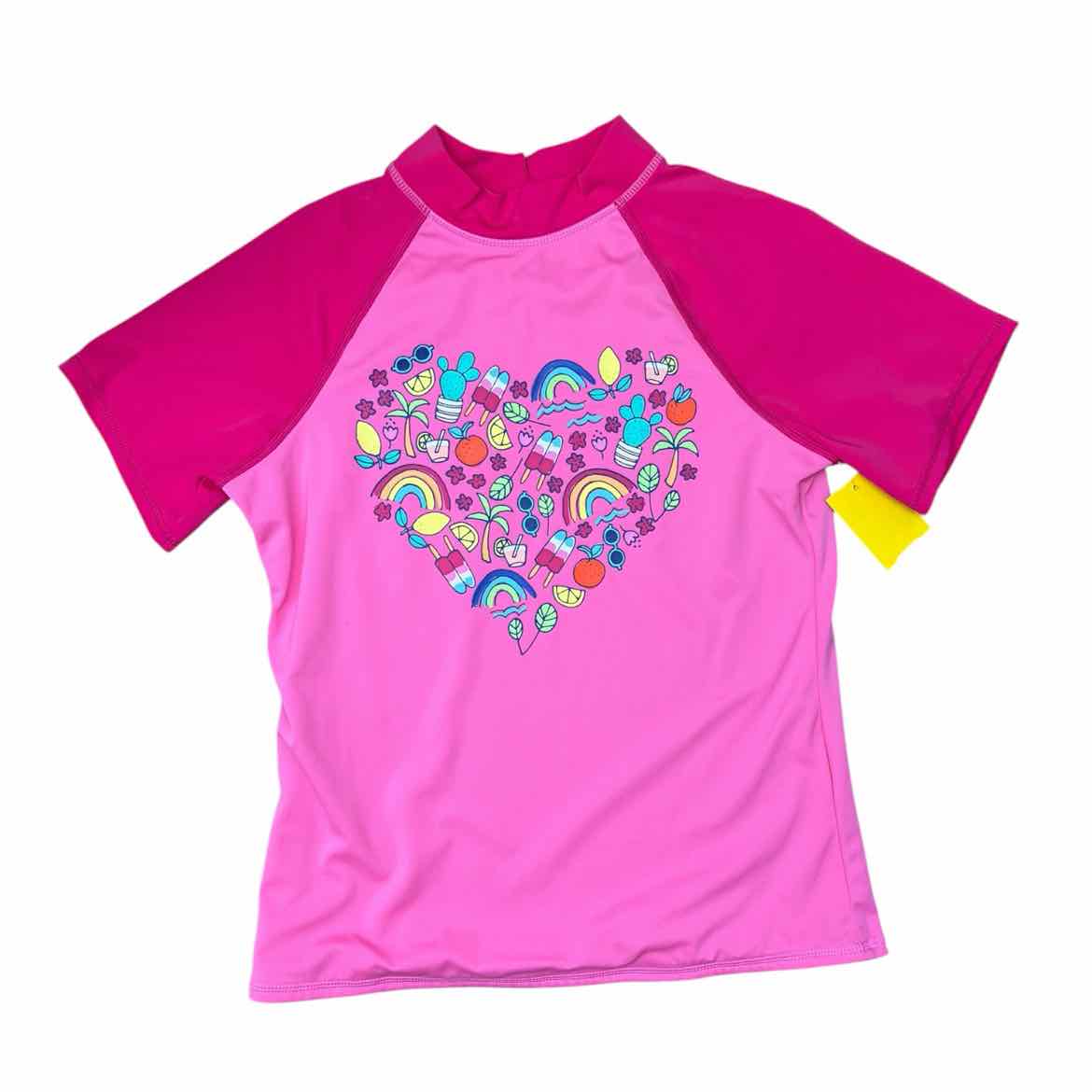 Lands End Pink Youth Size 10-12 Girl's SwimTop