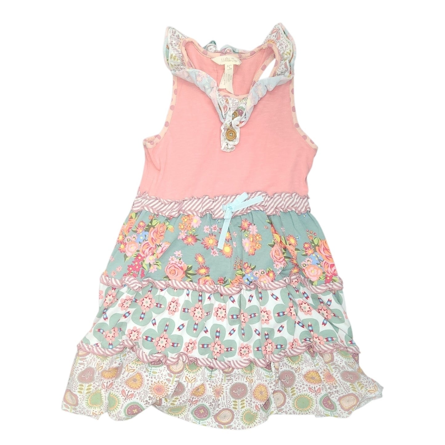 Matilda Jane (A) Pink Youth Size 8 Girl's CasualDress
